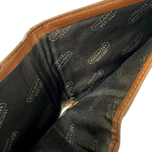 Auth COACH - Brown Leather Bill Holder - Picture 9 of 12